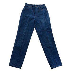 Wrangler Womens Jeans Size 9/10 High Rise Straight Leg 12MWZG Cotton Blue Denim